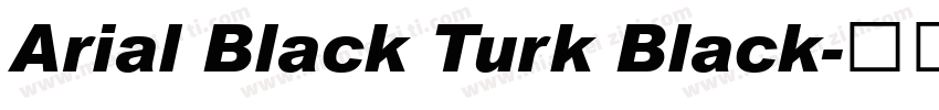 Arial Black Turk Black字体转换
